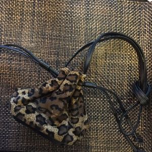 CLOSEOUT  Mini Leopard Hobo Boho Purse